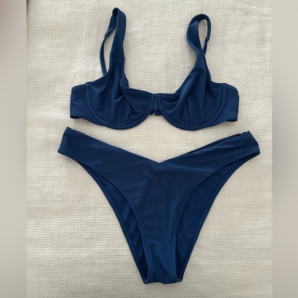Abercrombie & Fitch Blue Bikini Set